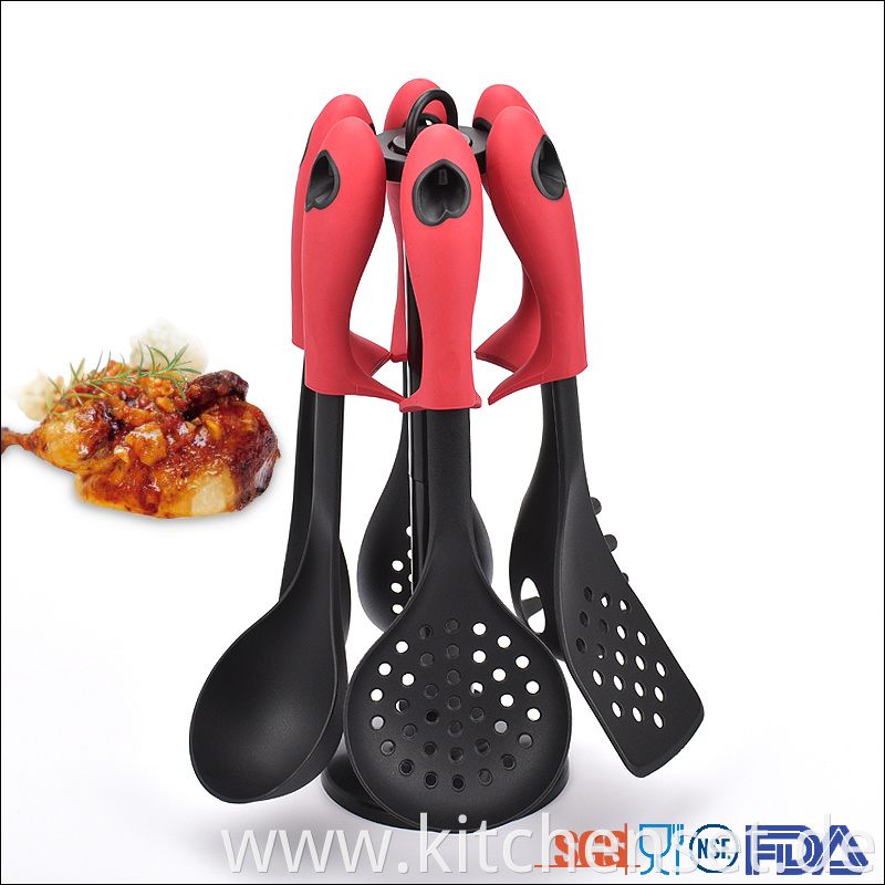 6 Piece household cooking nylon premium kitchen utensils